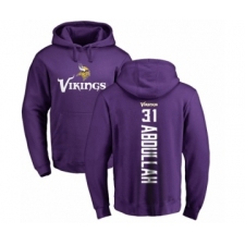NFL Nike Minnesota Vikings #31 Ameer Abdullah Purple Backer Pullover Hoodie