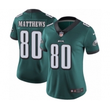 Women's Nike Philadelphia Eagles #80 Jordan Matthews Midnight Green Team Color Vapor Untouchable Limited Player NFL Jersey