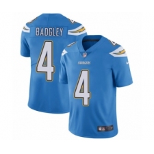 Men's Nike Los Angeles Chargers #4 Michael Badgley Electric Blue Alternate Vapor Untouchable Limited Player NFL Jersey