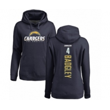 NFL Women's Nike Los Angeles Chargers #4 Michael Badgley Navy Blue Backer Pullover Hoodie