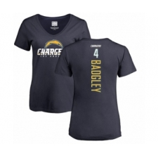 NFL Women's Nike Los Angeles Chargers #4 Michael Badgley Navy Blue Backer T-Shirt