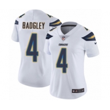 Women's Nike Los Angeles Chargers #4 Michael Badgley White Vapor Untouchable Limited Player NFL Jersey