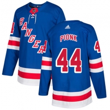 Men's Adidas New York Rangers #44 Neal Pionk Royal Blue Home Authentic Stitched NHL Jersey