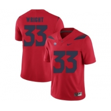 Arizona Wildcats 33 Scooby Wright Red College Football Jersey