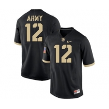 Army Black Knights 12 Army Black College Football Jersey