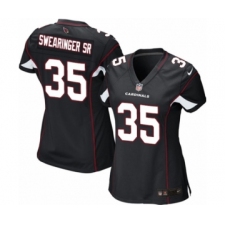 Women's Nike Arizona Cardinals #35 D.J. Swearinger SR Game Black Alternate NFL Jersey