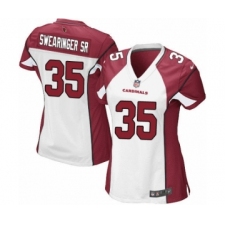 Women's Nike Arizona Cardinals #35 D.J. Swearinger SR Game White NFL Jersey