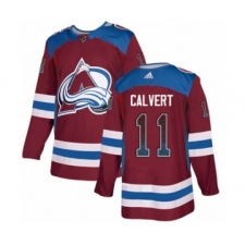 Men's Adidas Colorado Avalanche #11 Matt Calvert Authentic Burgundy Drift Fashion NHL Jersey