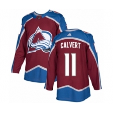 Youth Adidas Colorado Avalanche #11 Matt Calvert Premier Burgundy Red Home NHL Jersey