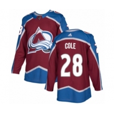 Youth Adidas Colorado Avalanche #28 Ian Cole Authentic Burgundy Red Home NHL Jersey