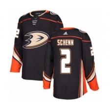 Men's Adidas Anaheim Ducks #2 Luke Schenn Premier Black Home NHL Jersey