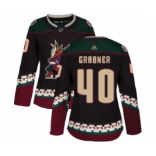 Women's Adidas Arizona Coyotes #40 Michael Grabner Premier Black Alternate NHL Jersey