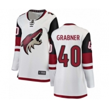 Women's Arizona Coyotes #40 Michael Grabner Authentic White Away Fanatics Branded Breakaway NHL Jersey