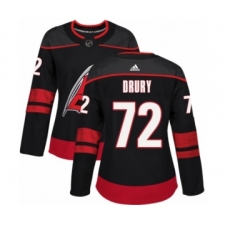 Women's Adidas Carolina Hurricanes #72 Jack Drury Premier Black Alternate NHL Jersey