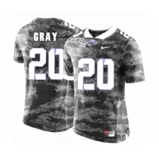 TCU Horned Frogs 20 Deante Gray Gray College Football Limited Jersey