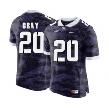 TCU Horned Frogs 20 Deante Gray Purple College Football Limited Jersey