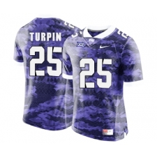 TCU Horned Frogs 25 KaVontae Turpin Purple College Football Jersey