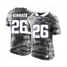 TCU Horned Frogs 26 Derrick Kindred Gray College Football Limited Jersey