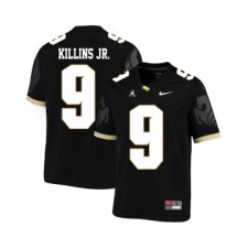 UCF Knights 9 Adrian Killins Jr. Black College Football Jersey