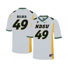 North Dakota State Bison 49 Nick Deluca White College Football Jersey