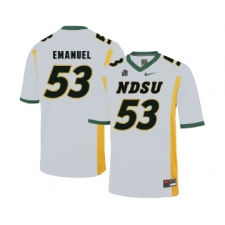 North Dakota State Bison 53 Kyle Emanuel White College Football Jersey