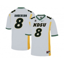 North Dakota State Bison 8 Bruce Anderson White College Football Jersey