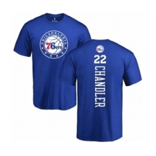 NBA Nike Philadelphia 76ers #22 Wilson Chandler Royal Blue Backer T-Shirt