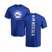 NBA Nike Philadelphia 76ers #31 Mike Muscala Royal Blue Backer T-Shirt