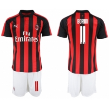 2018-19 AC Milan 11 BORINI Home Soccer Jersey