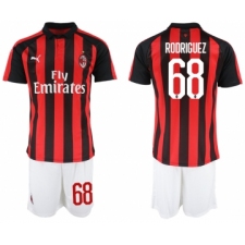 2018-19 AC Milan 68 RODRIGUEZ Home Soccer Jersey