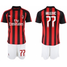 2018-19 AC Milan 77 HALILOVIC Home Soccer Jersey