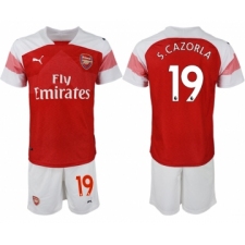 2018-19 Arsenal 19 S.CAZORLA Home Soccer Jersey
