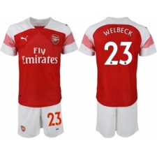 2018-19 Arsenal 23 WELBECK Home Soccer Jersey
