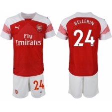 2018-19 Arsenal 24 BELLERIN Home Soccer Jersey