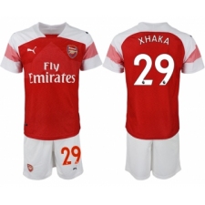 2018-19 Arsenal 29 XHAKA Home Soccer Jersey