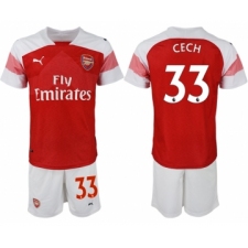 2018-19 Arsenal 33 CECHHome Soccer Jersey