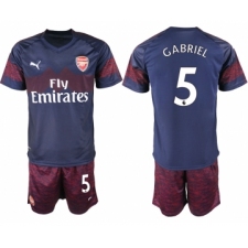 2018-19 Arsenal 5 GABRIEL Away Soccer Jersey