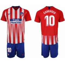 2018-19 Atletico Madrid 10 CARRASCO Home Soccer Jersey