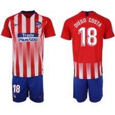 2018-19 Atletico Madrid 18 DIEGO COSTA Home Soccer Jersey