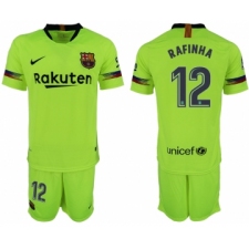 2018-19 Barcelona 12 RAFINHA Away Soccer Jersey