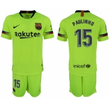 2018-19 Barcelona 15 PAULINHO Away Soccer Jersey