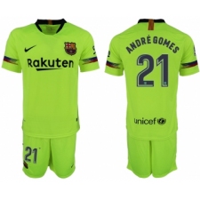 2018-19 Barcelona 21 ANDRE GOMES Away Soccer Jersey