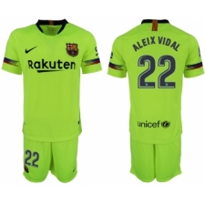2018-19 Barcelona 22 ALEIX VIDAL Away Soccer Jersey