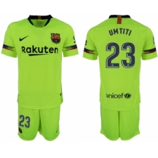 2018-19 Barcelona 23 UMTITI Away Soccer Jersey