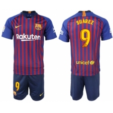 2018-19 Barcelona 9 SUAREZ Home Soccer Jersey