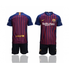 2018-19 Barcelona Home Soccer Jersey