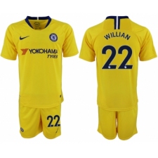 2018-19 Chelsea 22 WILLIAN Away Soccer Jersey