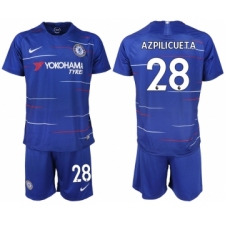 2018-19 Chelsea FC 28 AZPILICUETA Home Soccer Jersey