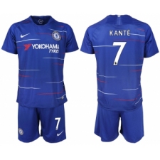 2018-19 Chelsea FC 7 KANTE Home Soccer Jersey