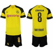 2018-19 Dortmund 8 GUNDOGAN Home Soccer Jersey